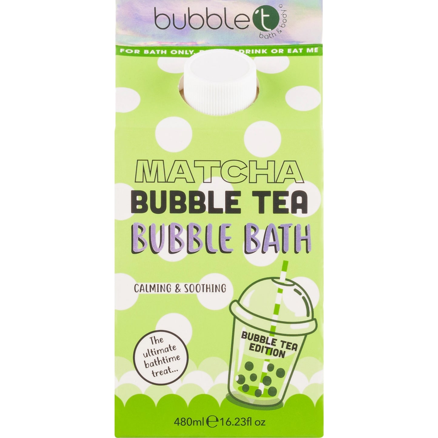 Bubble Tea Matcha Schaumbad